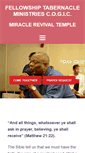 Mobile Screenshot of fellowshiptabernacleministriescogic.org